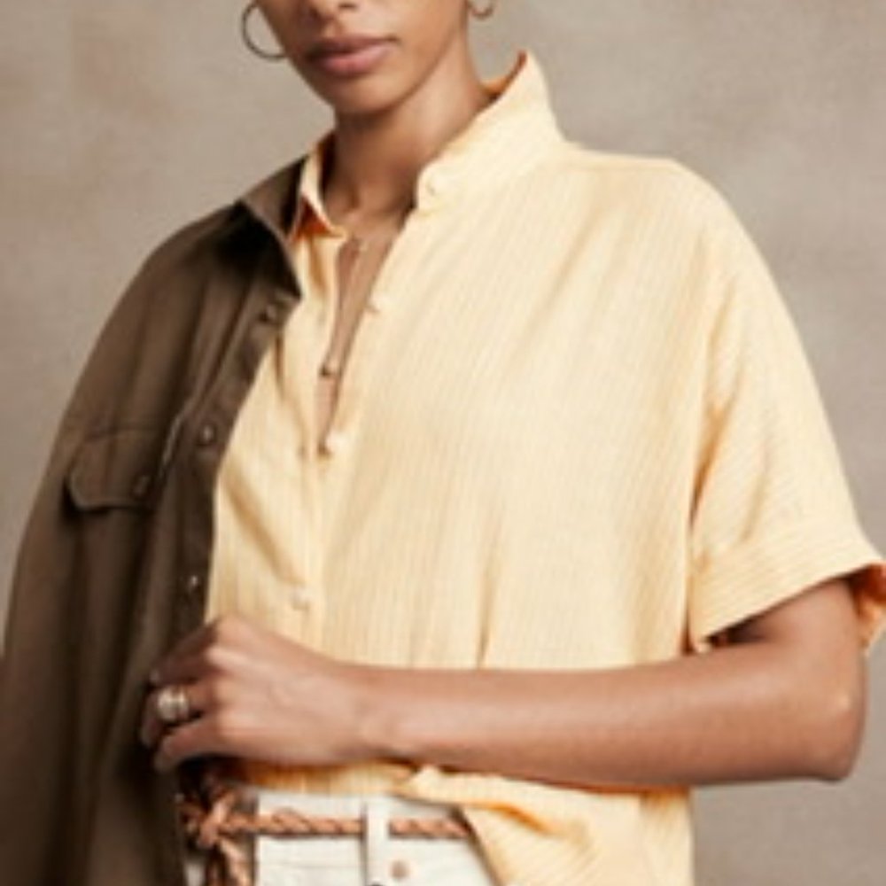 Banana Republic linen blend shirt
